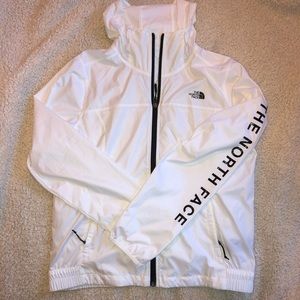 White North Face windbreaker